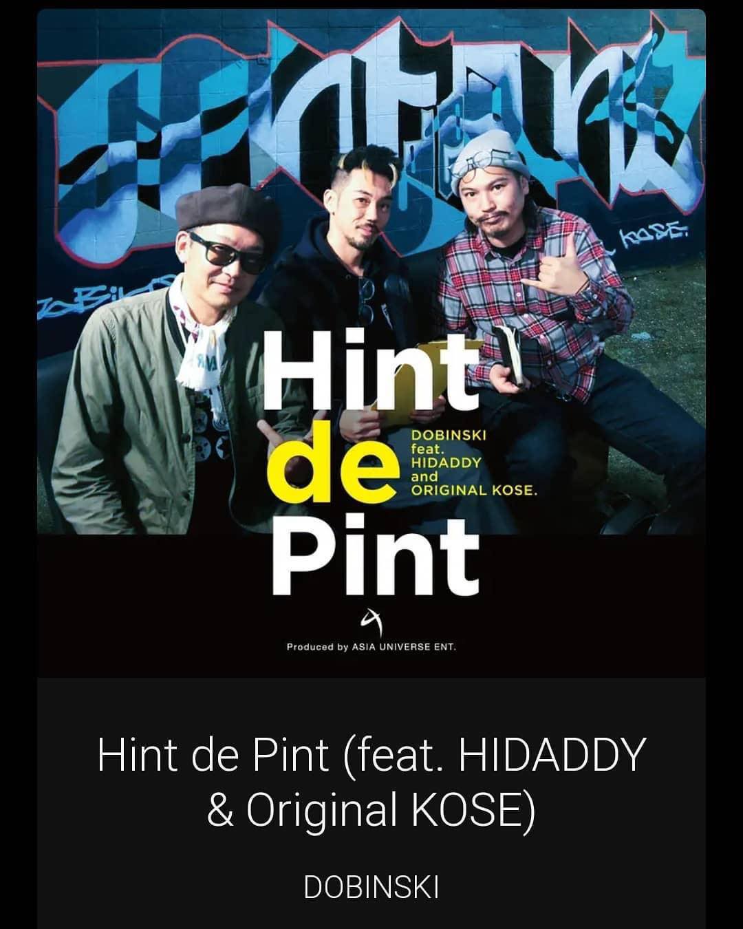 4/24 release !!『Hint de Pint』DOBINSKI feat. HIDADDY & Original KOSE